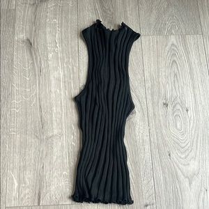 NEW WITH TAGS black stretchy tank from Zara